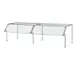 Vollrath 98653 Contemporary Breath Guard, Single-Sided Buffet with Top Shelf 1 image