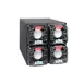Vollrath C4X LidSaver Cabinet – Black Plastic, 4‑Compartment, V/H Positions, Faceplate 1 image