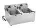 Vollrath CF2-1800DUAL Split Pot Countertop Electric Fryer w/ 4 Small Baskets, 20-Lb. Capacity 1 image