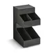 Vollrath CFIFO-2X FIFO Condiment Holder, 8-1/4"W x 12"D x 16-15/96"H, 4-Section ABS Smoked Acrylic 1 image