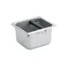 Vollrath E06064-KB Knock Box, 1/6 Size, 1-7/8 Quart, 6-7/8" x 6-3/8" x 4", Steel, Rubber Coated Bar 1 image