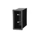 Vollrath FMDL-2V Flush Mount Lid Holder, 2 Stack Dome Lids, 6-3/4"W x 12"D x 13-3/8"H, Black Plastic 1 image