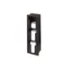 Vollrath FML-3V Flush Mount Lid Holder, 3 Columns, Vertical, 6-1/2"W x 5-3/8"D x 19-3/8"H, Black Plastic 1 image