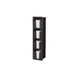 Vollrath FML-4V Flush Mount Lid Holder, 4 Columns, Vertical, 6-1/2"W x 5-3/8"D x 25-1/2"H, Black Plastic 1 image