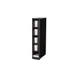 Vollrath FML-4VS Lid/Straw Holder, 4 Lid & 1 Straw Columns, 6-1/2"W x 13"D x 31-1/2"H, Black 1 image