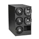 Vollrath K58804 LidSaver3 Black ABS Dispenser 13-3/4"W x 23-3/8"D x 23-3/4"H 3 Cups 2 Lids 1 Straw 1 image