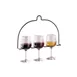 Vollrath WR-1028-06 In-Line Wire Flight Caddy, Accommodates 3 Glasses, Black Powder Coat 1 image