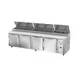 Victory VPP119HC 118" 4-Section Refrigerated Pizza Prep Table w/ 4 Doors, 42 cu ft. 3 image
