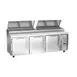 Victory VPP93HC 93" 3-Section Refrigerated Pizza Prep Table w/ 3 Doors, 31.5 cu. ft. 1 image