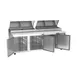 Victory VPP93HC 93" 3-Section Refrigerated Pizza Prep Table w/ 3 Doors, 31.5 cu. ft. 4 image