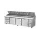 Victory VPPD119HC-3 118" 4-Section Refrigerated Pizza Prep Table w/ 3 Doors & 3 Drawers 3 image