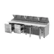Victory VPPD119HC-4 118" 4-Section Refrigerated Pizza Prep Table w/ 2 Doors & 4 Drawers 5 image
