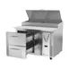 Victory VPPD46HC-2 46" 1-Section Refrigerated Pizza Prep Table w/ 2 Drawers, 12 cu. ft. 5 image