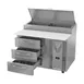 Victory VPPD46HC-3 46" 1-Section Refrigerated Pizza Prep Table w/ 3 Drawers, 12 cu. ft. 5 image