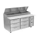 Victory VPPD67HC-6 67"2-Section Refrigerated Pizza Prep Table w/ 6 Drawers, 20.68 cu. ft. 1 image