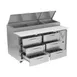 Victory VPPD67HC-6 67"2-Section Refrigerated Pizza Prep Table w/ 6 Drawers, 20.68 cu. ft. 4 image