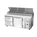 Victory VPPD72HC-2 72" 2-Section Refrigerated Pizza Prep Table w/ 1 Door & 2 Drawers 3 image