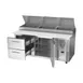 Victory VPPD72HC-2 72" 2-Section Refrigerated Pizza Prep Table w/ 1 Door & 2 Drawers 5 image