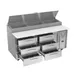 Victory VPPD72HC-6 72" 2-Section Refrigerated Pizza Prep Table w/ 6 Drawers, 22.77 cu. ft. 4 image