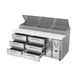 Victory VPPD72HC-6 72" 2-Section Refrigerated Pizza Prep Table w/ 6 Drawers, 22.77 cu. ft. 5 image