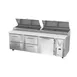 Victory VPPD93HC-4 93" 3-Section Refrigerated Pizza Prep Table w/ 1 Door & 4 Drawers 3 image
