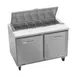 Victory VSP48HC-12 48" Two Section Sandwich / Salad Prep Table w/ 2 Doors, 12 Pans 1 image