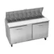 Victory VSP60HC-16 60" Two Section Sandwich / Salad Prep Table w/ 2 Doors, 16 Pans 1 image