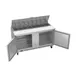 Victory VSP60HC-16 60" Two Section Sandwich / Salad Prep Table w/ 2 Doors, 16 Pans 4 image