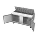 Victory VSP60HC-16 60" Two Section Sandwich / Salad Prep Table w/ 2 Doors, 16 Pans 5 image