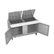 Victory VSP60HC-24B 60" Mega Top Sandwich/Salad Prep Table w/ 2 Doors, 24 Pans 4 image
