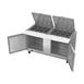 Victory VSP60HC-24B 60" Mega Top Sandwich/Salad Prep Table w/ 2 Doors, 24 Pans 5 image