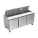 Victory VSP72HC-18 72" Three Section Sandwich / Salad Prep Table w/ 3 Doors, 18 Pans 1 image