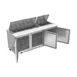 Victory VSP72HC-18 72" Three Section Sandwich / Salad Prep Table w/ 3 Doors, 18 Pans 4 image