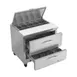 Victory VSPD36HC-10-2 36" One Section Sandwich / Salad Prep Table w/ 2 Drawers, 10 Pans 4 image