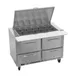 Victory VSPD48HC-18B-4 48" Mega Top Sandwich/Salad Prep Table w/ 4 Drawers, 18 Pans 1 image
