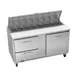 Victory VSPD60HC-16-2 60" Sandwich / Salad Prep Table w/ 2 Drawers & 1 Door, 16 Pans 1 image