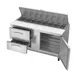 Victory VSPD60HC-16-2 60" Sandwich / Salad Prep Table w/ 2 Drawers & 1 Door, 16 Pans 5 image