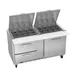 Victory VSPD60HC-24B-2 60" Mega Top Sandwich/Salad Prep Table w/ 2 Drawers & 1 Door, 24 Pans 1 image