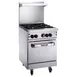 Vulcan 24S-4B 24" Gas Restaurant Range w/ (4) Open Burners, (1) Standard Oven, 143.000 BTU 2 image