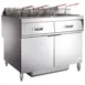 Vulcan 2ER50AF Electric Floor Fryer with Built-In Filter, (2) 50 lb. Fryers 1 image