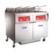 Vulcan 2ER50CF Electric Floor Fryer with Built-In Filter and Computer Controls, (2) 50 lb. Fryers 1 image