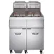 Vulcan 2GR45MF 31" 90-100 lb. 2 Unit Floor Fryer System with Millivolt Controls - 240,000 BTU 1 image