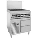 Vulcan 36R-36CBN 36" Natural Gas Restaurant Range w/ 36" Full Charbroiler, (1) Refrigerated / Freezer Base, 96.000 BTU  1 image