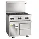 Vulcan 36R-6B 36" Gas Restaurant Range w/ (6) Open Burners, (1) Refrigerated / Freezer Base, 180.000 BTU 3 image
