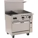 Vulcan 36S-2B24G 36" Gas Restaurant Range w/ (2) Open Burners, 24" Griddle Right, (1) Standard Oven, 135.000 BTU 1 image