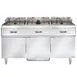 Vulcan 3ER50AF Electric Floor Fryer with Built-In Filter, (3) 50 lb. Fryers 1 image