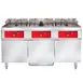 Vulcan 3ER50DF Electric Floor Fryer with Digital Controls and Built-In Filter, (3) 50 lb. Fryers 1 image