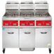 Vulcan 3VK65CF 63" Powerfry5™ Multiple Battery Gas Fryer w/ (3) 70-lb Frypots, Filtration System 1 image