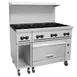 Vulcan 48C-8B 48" Gas Restaurant Range w/ (8) Open Burners, (1) Convection Oven, (1) Cabinet Base, 275.000 BTU 1 image
