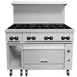 Vulcan 48C-8B 48" Gas Restaurant Range w/ (8) Open Burners, (1) Convection Oven, (1) Cabinet Base, 275.000 BTU 2 image